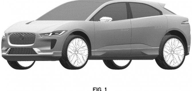 Опубликованы патентные изображения нового Jaguar I-Pace