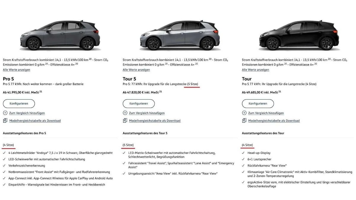 Volkswagen ID.3 получил новую версию фолькс ид 2